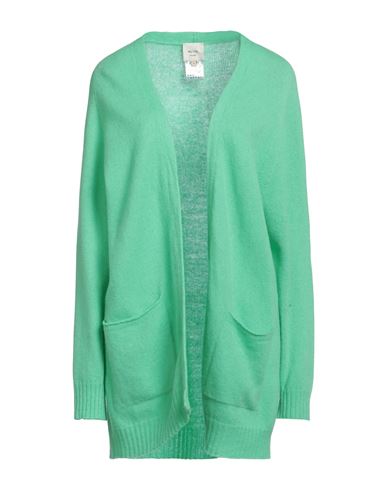 Alysi Woman Cardigan Light Green Size S Wool, Cashmere