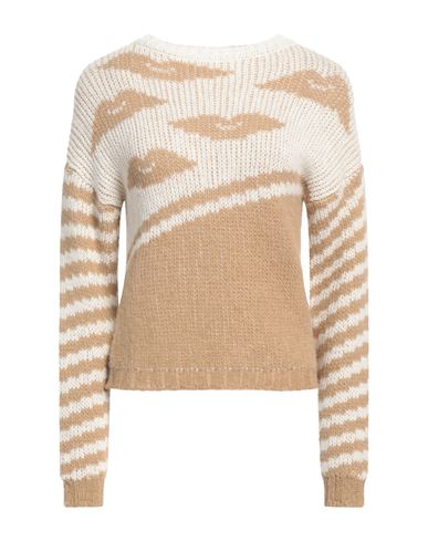 Vicolo Trivelli Woman Sweater Beige Size M Alpaca Wool, Acrylic, Polyamide, Polyester