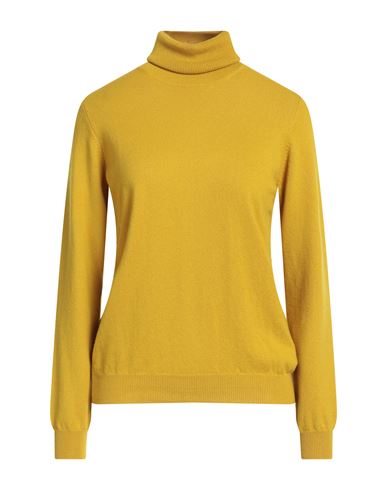 Ballantyne Of Peebles Woman Turtleneck Mustard Size 10 Cashmere In Yellow