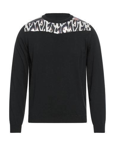 Roberto Cavalli Man Sweater Black Size Xxl Cotton