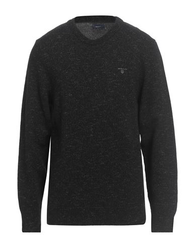 Gant Man Sweater Black Size Xxl Wool, Polyamide, Cotton, Linen
