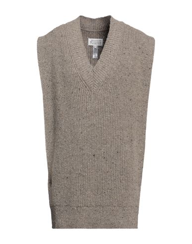 Maison Margiela Man Sweater Khaki Size M Wool, Cashmere, Polyamide In Beige