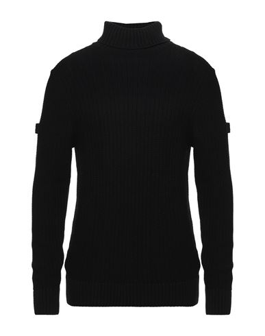 Shop Alessandro Dell'acqua Man Turtleneck Black Size Xxl Acrylic, Viscose, Cotton, Wool