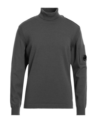 C.p. Company C. P. Company Man Turtleneck Lead Size 40 Virgin Wool, Polyester In Grey