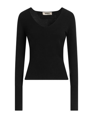 Dairesy Woman Sweater Black Size M Viscose, Polyester, Polyamide