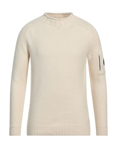 C.p. Company C. P. Company Man Sweater Ivory Size 44 Cotton, Polyamide In White