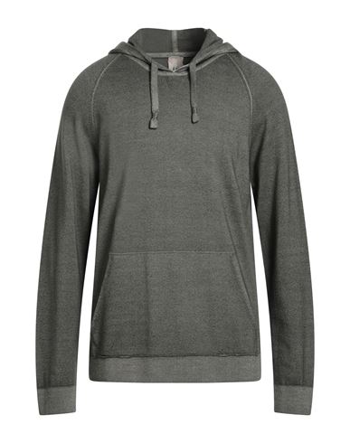 H953 Man Sweater Military Green Size 46 Merino Wool In Gray