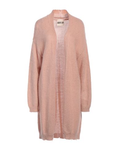 Shop Aniye By Woman Cardigan Blush Size Onesize Acrylic, Polyamide, Mohair Wool In Pink