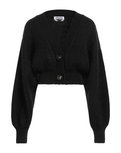 Shop Attico The  Woman Cardigan Black Size L Mohair Wool, Polyester, Wool, Viscose