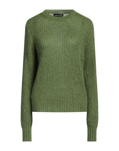 Shop Vanessa Scott Woman Sweater Military Green Size Onesize Acrylic, Polyamide, Mohair Wool