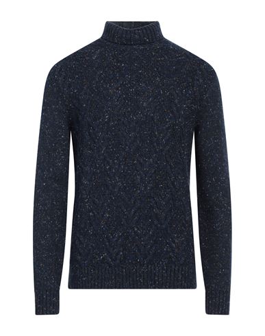 Shop Heritage Man Turtleneck Blue Size M Recycled Nylon, Synthetic Fibers, Polyester, Alpaca Wool, Wool