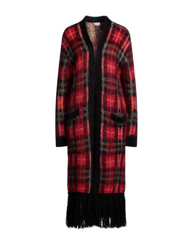 Red Valentino Woman Cardigan Red Size S Mohair Wool, Wool, Polyamide, Viscose