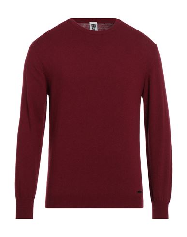 Bark Man Sweater Burgundy Size Xl Wool, Viscose, Polyamide, Cashmere In Red