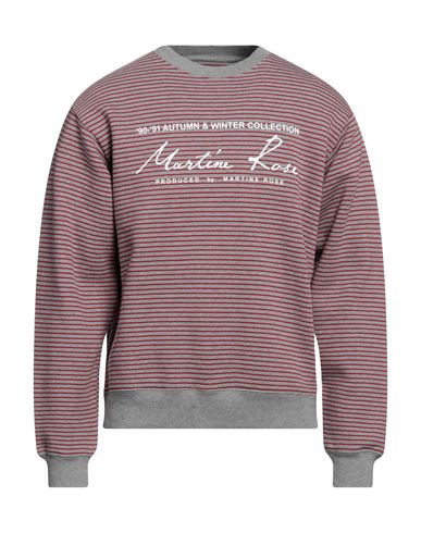 Shop Martine Rose Man Sweatshirt Grey Size L Cotton