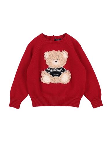 Il Gufo Babies'  Newborn Boy Sweater Red Size 3 Virgin Wool