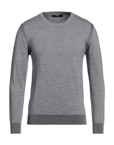 Daniele Alessandrini Man Sweater Grey Size 40 Wool, Cotton