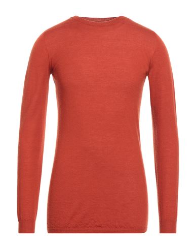 Shop Rick Owens Man Sweater Rust Size L Cashmere In Red