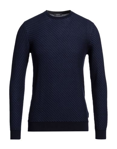 Rossopuro Man Sweater Midnight Blue Size 4 Cotton