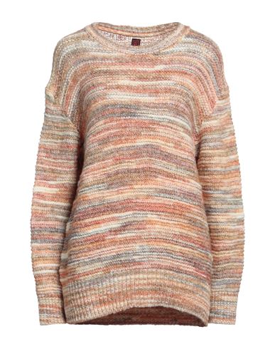 Stefanel Woman Sweater Orange Size M Merino Wool, Polyamide