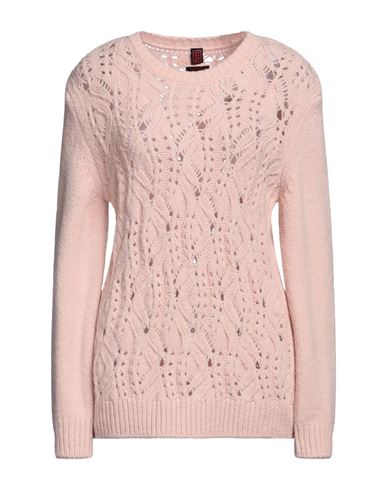Stefanel Woman Sweater Light Pink Size M Merino Wool, Acrylic, Elastane
