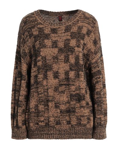 Stefanel Woman Sweater Brown Size L Acrylic, Merino Wool, Mohair Wool, Polyamide, Elastane