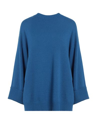 Stefanel Woman Sweater Blue Size S Merino Wool, Viscose, Polyamide, Cashmere
