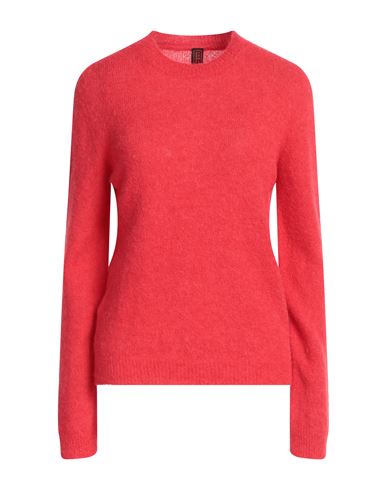 Stefanel Woman Sweater Red Size Xl Polyamide, Alpaca Wool, Mohair Wool, Elastane