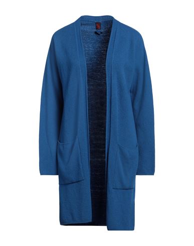 Stefanel Woman Cardigan Blue Size S Merino Wool, Viscose, Polyamide, Cashmere