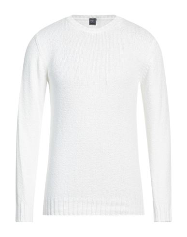 Fedeli Man Sweater White Size 44 Cotton