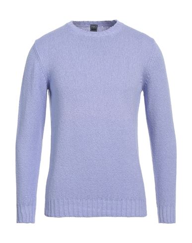 Fedeli Man Sweater Lilac Size 46 Cotton In Purple