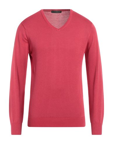 En Avance Man Sweater Red Size Xl Cotton