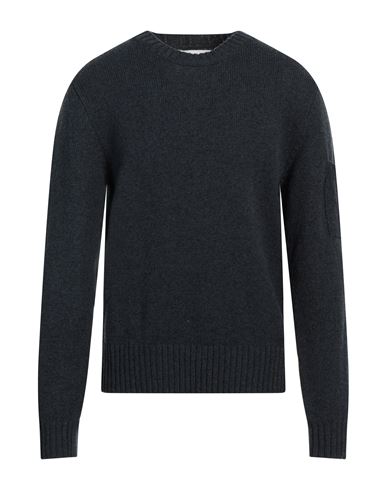 Shop Jil Sander Man Sweater Navy Blue Size 38 Wool, Cotton