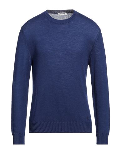 Jil Sander Man Sweater Blue Size 40 Wool