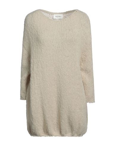 American Vintage Woman Sweater Beige Size M/l Polyacrylic, Alpaca Wool, Merino Wool, Polyamide