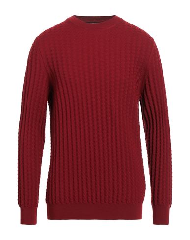 +39 Masq Man Sweater Red Size 44 Merino Wool
