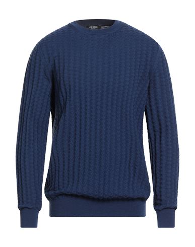 Masq Man Sweater Midnight Blue Size 44 Merino Wool In Blue