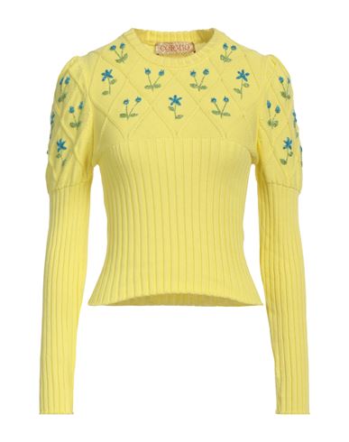 Cormio Woman Sweater Yellow Size 4 Cotton