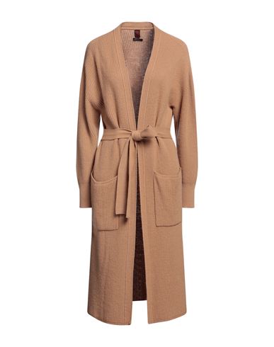 Stefanel Woman Cardigan Camel Size Xs Merino Wool, Viscose, Polyamide, Cashmere In Beige