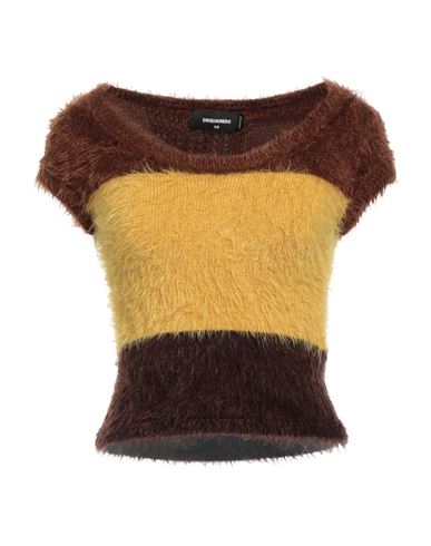 Dsquared2 Woman Sweater Brown Size Xs Polyamide In Multi