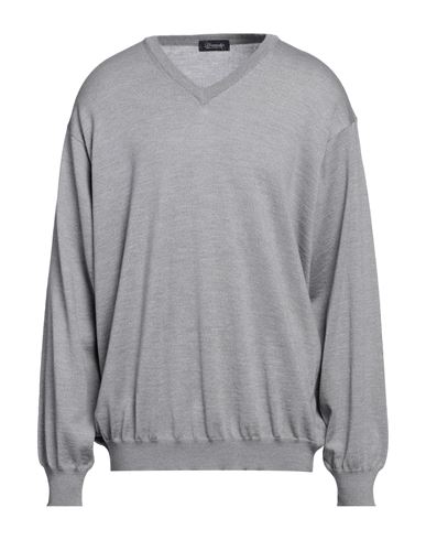 Drumohr Man Sweater Grey Size 38 Merino Wool