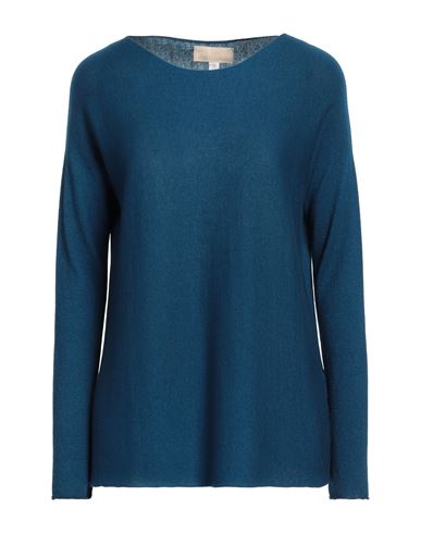 120% Lino Woman Sweater Blue Size S Cashmere