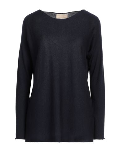 120% Lino Woman Sweater Midnight Blue Size M Cashmere