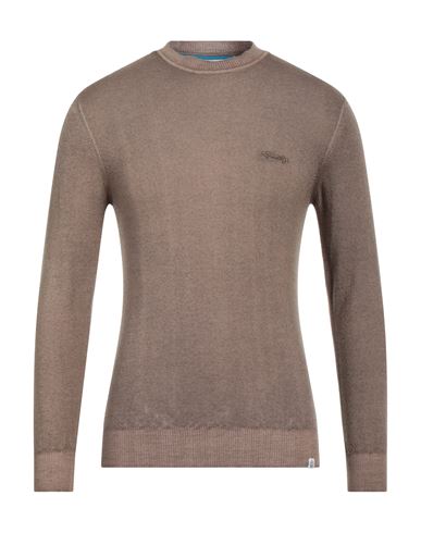 Johnny Lambs Man Sweater Khaki Size Xl Wool In Beige