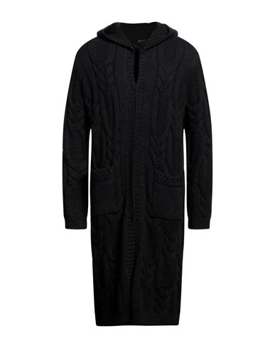 Emporio Armani Man Cardigan Black Size L Virgin Wool, Polyamide, Alpaca Wool