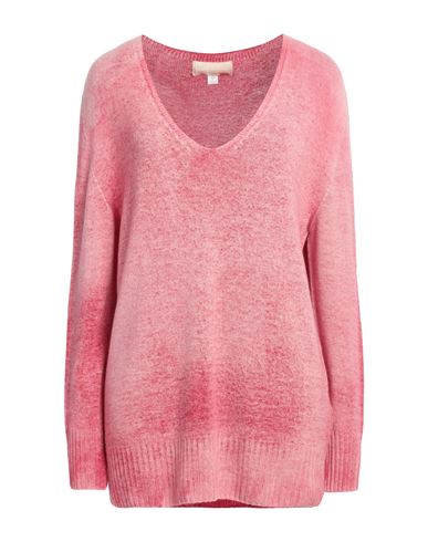 120% Lino Woman Sweater Garnet Size S Cashmere, Virgin Wool In Red