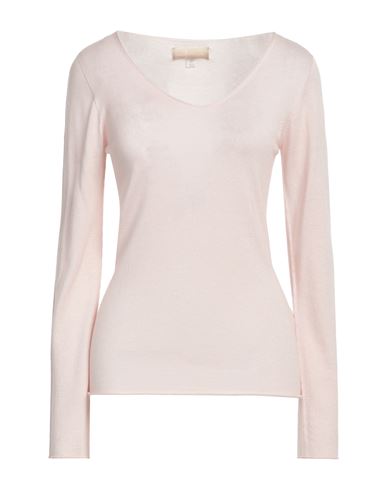 120% Lino Woman Sweater Light Pink Size S Cashmere, Silk
