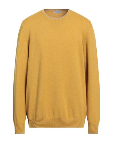 Gran Sasso Man Sweater Mustard Size 48 Virgin Wool