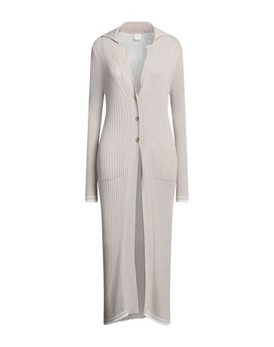 Eleventy Woman Cardigan Light Grey Size S Viscose, Polyamide