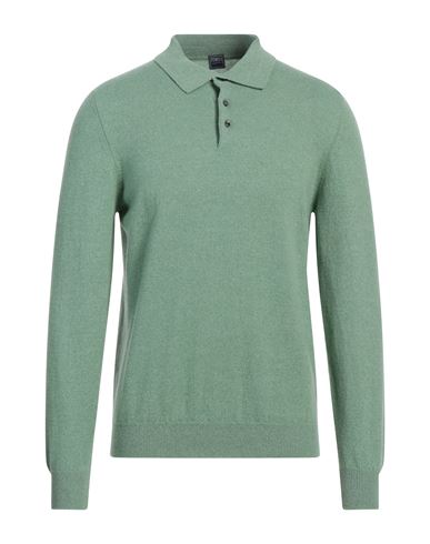 Fedeli Man Sweater Light Green Size 40 Cashmere