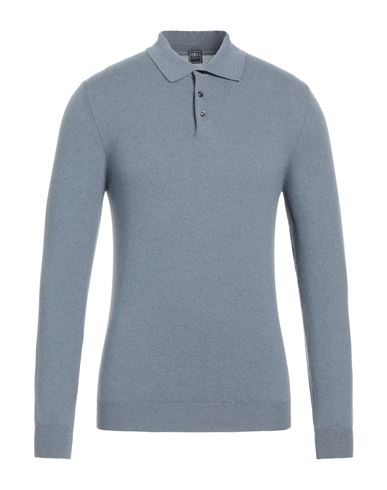 Fedeli Man Sweater Slate Blue Size 50 Cashmere